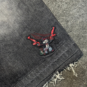 Shorts en jean pour hommes de haute qualité, design personnalisé, strass, couleur unie, nouveau design imprimé, shorts en jean pour hommes, service OEM - Product Image 6