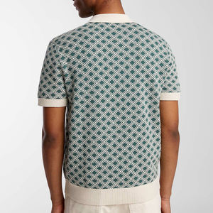 Polo pour hommes T-shirt d'été à manches courtes décontracté affaires jeunesse coupe ample grande taille tricoté golf vente en gros - Product Image 2