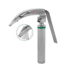 Ensemble de laryngoscope électrique professionnel Debonairii avec lame flexible en acier inoxydable, modèle Dii-LS-006, pour hôpital, clinique, voies respiratoires - Product Image 1