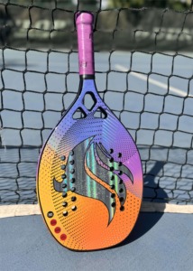 Raquette de padel en fibre de carbone 18K de haute qualité 2026 avec noyau en EVA, poignée et housse incluses, forme diamant légère pour le tennis de plage - Product Image 3