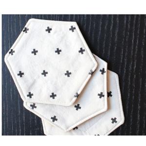 Posavasos de lino elegante de tela suave con forma cuadrada de Color azul para posavasos de mesa de restaurante en casa - Product Image 2