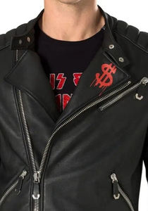 Veste personnalisée OEM en cuir de mouton véritable pour hommes, manteau d'hiver respirant de fabrication pakistanaise avec col à capuche pour la moto - Product Image 3