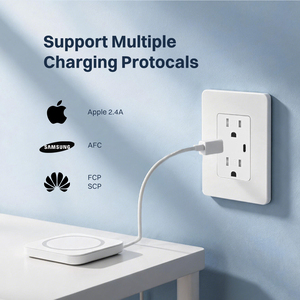 Tomacorriente de Pared Dúplex con Certificación ETL, 30W, 1 Puerto USB-A y 1 Puerto USB-C, 15A, 125V, Resistente a Manipulaciones - Product Image 5
