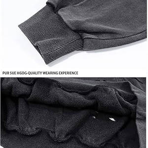 Vêtements décontractés Meilleur article Pièce fraîche Sweats à capuche vieillis pour hommes Couleur personnalisée à capuche teinte unie Sweats à capuche vieillis pour hommes - Product Image 5