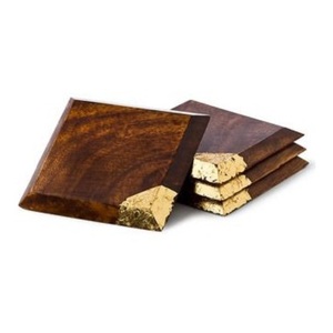 Dessous de verre en résine époxy bleu océan Tapis et tampons de tasse à thé en bois et en résine de couleur personnalisée unique disponibles en gros - Product Image 5