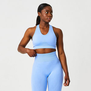 Ensemble de yoga pour femmes grande taille, best-seller, couleur unie, 2 pièces, polyester/coton, dentelle, strass, vêtements de fitness, prix fabriqué au Pakistan - Product Image 4