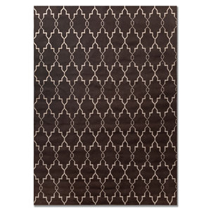 พรมปูพื้นลายเรขาคณิตสีเบจน้ำตาล รุ่น Indusbar ADWV-13023 ผลิตจากเส้นใยโพลีเอสเตอร์ สำหรับห้องนั่งเล่น ห้องโถง หรือห้องพัก วัยรุ่นใช้งานได้ เหมาะสำหรับปูพื้นบ้าน - Product Image 1