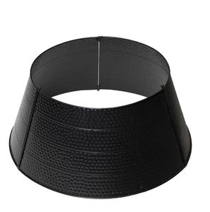 Modern black hammered iron <b>tree</b> collar Christmas decoration <b>tree</b> <b>stand</b> classy inspired decor for home new year Xmas party 2023 - Product Image 1
