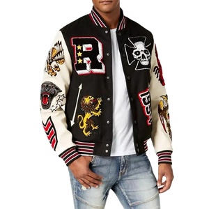 Vestes Letterman Varsity Pour hommes vêtements d'hiver et nouvelle vente en gros 2024 veste d'hiver pour hommes sur mesure manches en cuir - Product Image 3