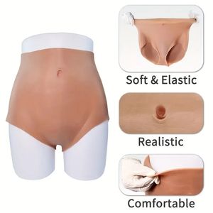 Curvy Enhancer Urchoice Crossdressing Soft Silicone Booty Shaper Culotte-D'inspiration africaine, sans <span class=keywords><strong>latex</strong></span>, 25.98 pouces-44.09 pouces - Product Image 3