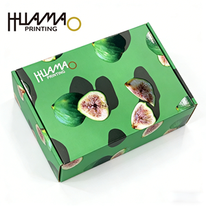 Custom Design <b>Recycled</b> Materials Corrugated paper Packaging <b>Box</b> shipping <b>box</b> for Fig fruit other fruit packaging design - Product Image 1