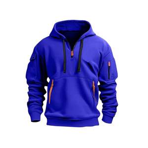 เสื้อฮู้ดแขนยาวผู้ชายแบบใหม่ สไตล์โดดเด่น ออกแบบเองได้ ผ้าฟลีซระบายอากาศดี ลายการ์ตูนปัก 3 มิติ - Product Image 4