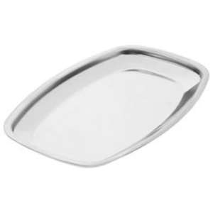 Bandeja de servicio decorativa de acero inoxidable para cenas de lujo y entretenimiento que proporciona practicidad y atractivo visual - Product Image 4