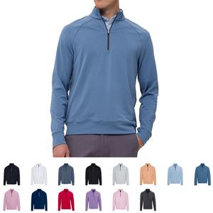 Chemise de golf à manches longues de haute qualité Ville Sports, toucher doux, respirante, pull à fermeture éclair 1/4, sweat-shirt sport pour homme, sweat-shirt à fermeture éclair quart - Product Image 6
