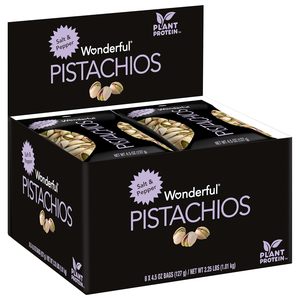 Pistaches merveilleuses en coque, aromatisées au sel et au poivre, sachet de 4,5 onces (lot de 8) - Product Image 2