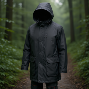 Don't Worry Size Gr.48 <b>Raincoat</b> Free From Hoses Available in Black/Carbon - Product Image 3