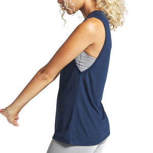 OEM Custom Wholesale Women's <b>Summer</b> Tank <b>Tops</b> Fashion <b>Sleeveless</b> Round Neck Vest for Ladies - Product Image 2