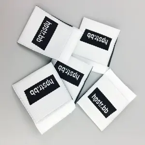 Ropa personalizada Cuello Extremo Doblado Etiquetas Tejidas Venta al por mayor Etiquetas Personalizadas De Ropa Etiquetas Para Ropa - Product Image 6