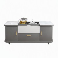 Table basse relevable en bois massif, réglable en hauteur, table à thé double usage pour salon