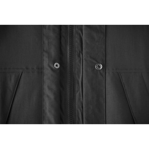 Chaqueta de poliéster con capucha personalizada negra para hombre, cortavientos para hombre, ropa deportiva transpirable a prueba de viento - Product Image 2