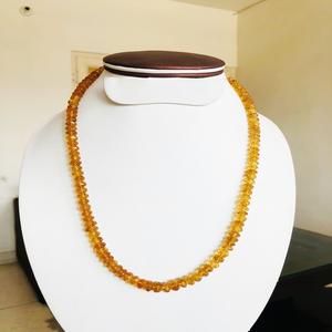 Collier de perles de citrine naturelle de qualité AAA avec un fermoir en argent sterling à haute brillance fabriqué à la main, beau cadeau unique - Product Image 5