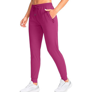 Pantalones ligeros para correr para mujer, mallas de Yoga holgadas elásticas con Control de barriga, tela de lona, temporada de invierno, estilo frontal plano - Product Image 4