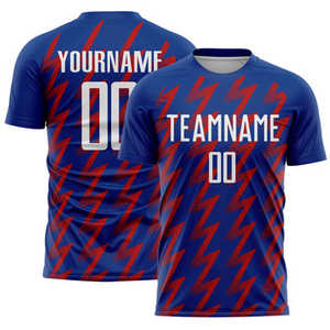 Camiseta de fútbol personalizada unisex para adultos al por mayor, uniforme de fútbol por sublimación con nombres y números, ropa deportiva transpirable de secado rápido - Product Image 1