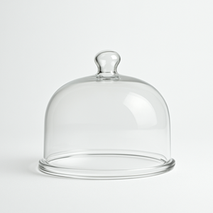 โถแก้วทรงกระดิ่งพร้อมฐานไม้เทียนหอมฝาครอบโดมหรูหราตกแต่งโต๊ะ - Product Image 5