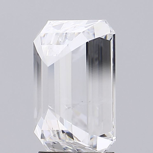 Diamante Cultivado en Laboratorio, Corte Esmeralda, 4.6 Ct, Color F, Claridad SI1, Perforado con Láser, Certificado IGI para Joyería - Product Image 3