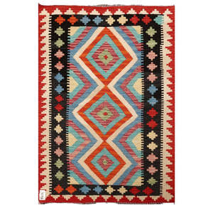 Tapis Kilim Maimana Afghanistan 121 X 82 cm Pièce décorative murale - Product Image 1