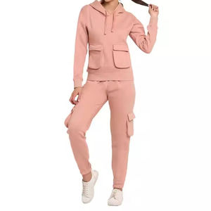 Chándal Deportivo Informal con Capucha para Mujer, Personalizado al por Mayor, para Entrenamiento Deportivo, Trotar, Correr, Ajuste Regular, Secado Rápido - Product Image 3