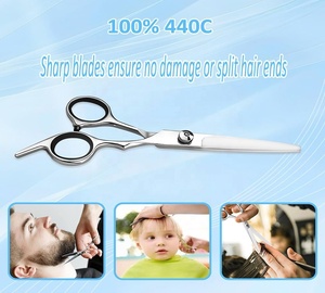 Ciseaux de coiffure professionnels en acier inoxydable 4Cr13 pour droitiers, ultra-affûtés, pour salon de coiffure, usage domestique, Obexa 28 - Product Image 4