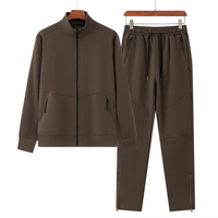 Conjunto Deportivo de Invierno para Hombre, 2 Piezas, con Logotipo Personalizado, de Alta Calidad, Estampado, Talla Grande, Informal, Transpirable, de Secado Rápido, 100% Poliéster