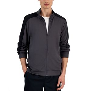 Giacca Sportiva da Uomo Ideology con Zip, Traspirante, Collo Alto, Cappuccio, in Spandex, per Autunno, Nera, Taglie da XS a XL - Product Image 1