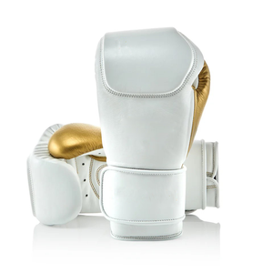 Guantes de boxeo de camuflaje de cuero 100% puro de alta calidad personalizados, guantes profesionales de Muay Thai para entrenamiento de boxeo con cierre de velcro. - Product Image 1