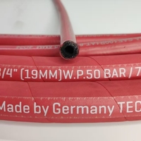 Tuyau en NBR CR PVC résistant aux hautes températures rouge de 2,5 pouces (25 mm) 20 bars pour camions de pompiers