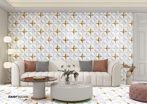 Azulejos de porcelana esmaltada de 600x1200 mm con acabado pulido elegante, perfectos para salas de estar elegantes y espacios comerciales. - Product Image 2
