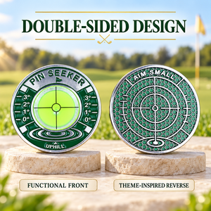 OEM Custom Golf Green Reader Bubble Level 40mm Double Sided Theme Design Putting Accessory for Golf Brands and Distributors - Product Image 2