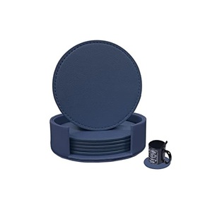 Posavasos de cuero Con oro para tus Bebidas Vino y Bar y uso artesanal pulidos - Product Image 3