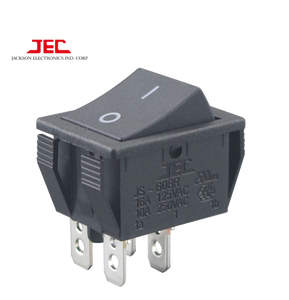 Interruptores de Botón Pulsador de Doble Polo JEC 608, Interruptor Basculante de Encendido/Apagado con Nivel IP65, Corriente Máxima de 10A/16A - Product Image 2