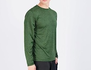 Men's Dry-Fit Moisture <b>Wicking</b> Performance Long Sleeve <b>T</b>-<b>Shirt</b> Direct From Factory - Product Image 5