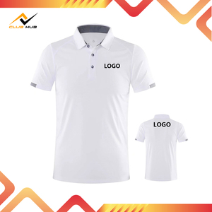 Logotipo personalizado impreso secado rápido 100% poliéster Golf tenis para Polo camisa sólido Casual clásico Ajuste de manga corta uniformes de tenis - Product Image 5