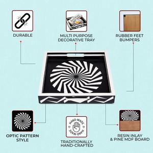 ถาดเสิร์ฟลายกระดูกฝังประดับตกแต่งบ้านสำหรับห้องนั่งเล่น - Product Image 3
