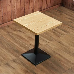 Modern ahşap yemek masası fast food restoran masa ve sandalyeler