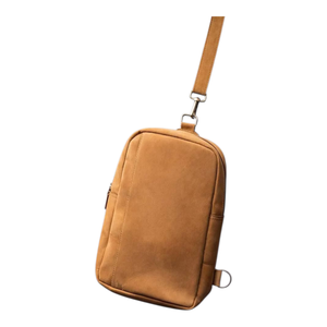 New Design Genuine Leather Fashion Zipper <b>Men</b> Side Bag Chest Bag Large Capacity Durable High Quality Women Waist <b>Pouch</b> - Product Image 4