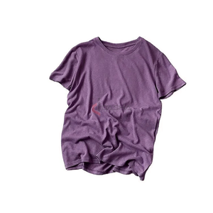 2025 camiseta Unisex 100% de algodón al por mayor fibra de bambú lisa de alta calidad bajo MOQ poliéster/Material de algodón - Product Image 5