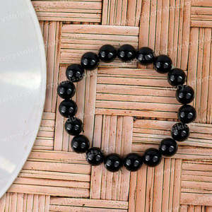 Bracelet en Onyx Noir Naturel Perles Rondes 10mm pour la Protection, la Force et la Confiance - Prêt à Offrir - Product Image 4