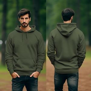 Heavy-Weight 350Gsm Winter Premium Hoodie 60% algodón 40% poliéster Casual ODM Pullover Hoodie Impresión en relieve de alta calidad con capucha - Product Image 2