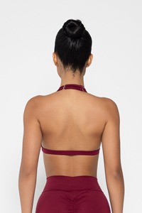 Soutien-gorge de sport de yoga léger et personnalisé de haute qualité pour femmes Coussinets amovibles à soutien élevé Vêtements de sport sans couture en spandex/nylon OEM/ODM - Product Image 5