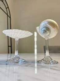 Verres à cocktail en coquillages exotiques faits à la main: vente en gros de gobelets en coquillages pour restaurants et bars sur le thème de l'océan - Product Image 2
